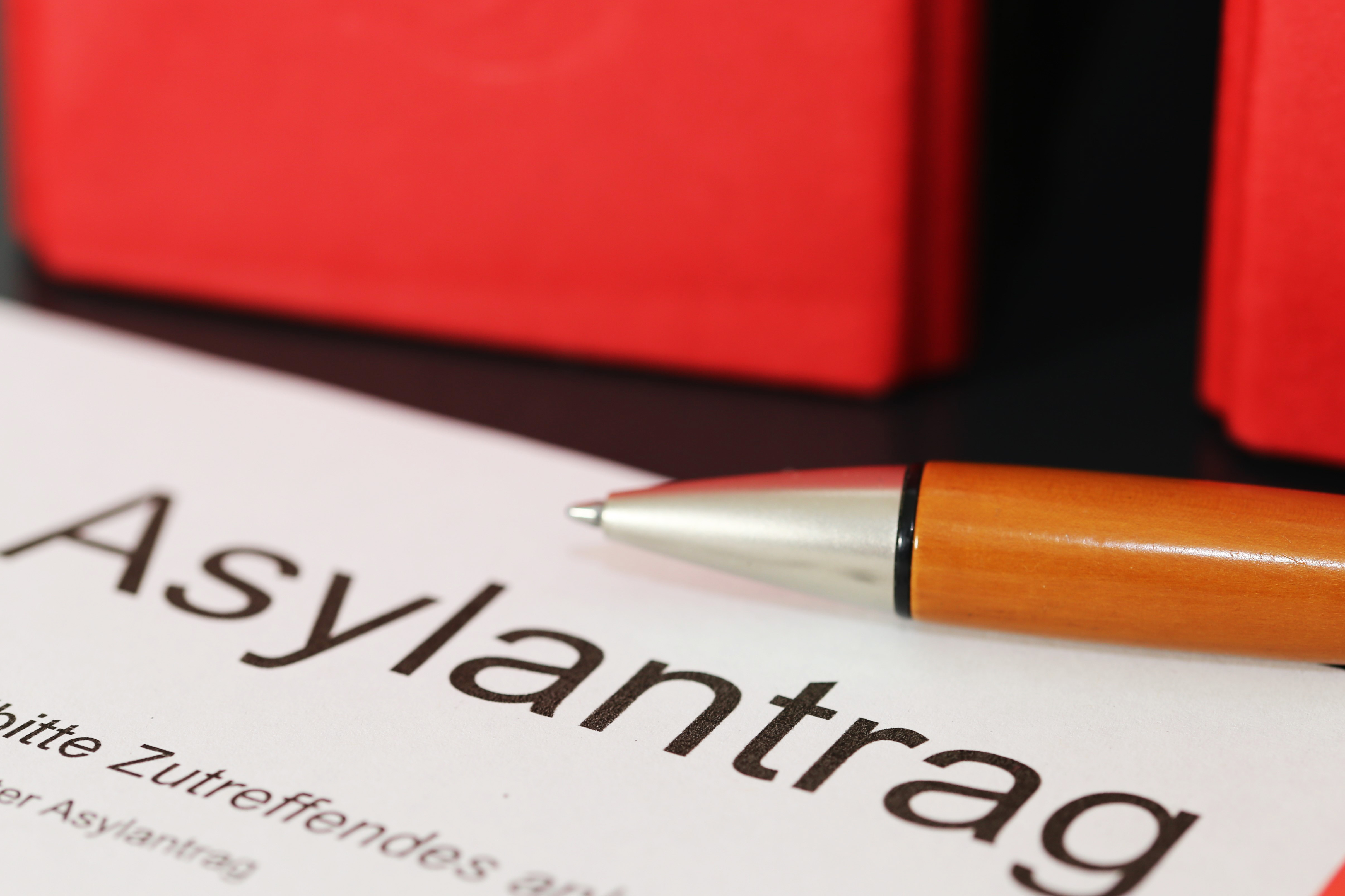 Formular auf Asylantrag in Deutschland
