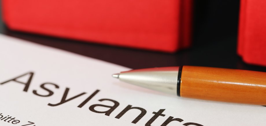 Formular auf Asylantrag in Deutschland