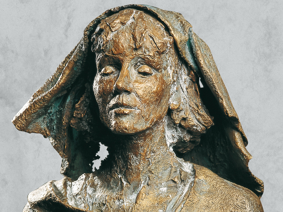 Hildegard von Bingen, die „deutsche Prophetin“, geboren 1098 in der Nähe von Alzey, steht heute auf der weiblichen Persönlichkeitsskala aus den historischen Regionen in Rheinland-Pfalz an der Spitze. Foto: Stadt Bingen