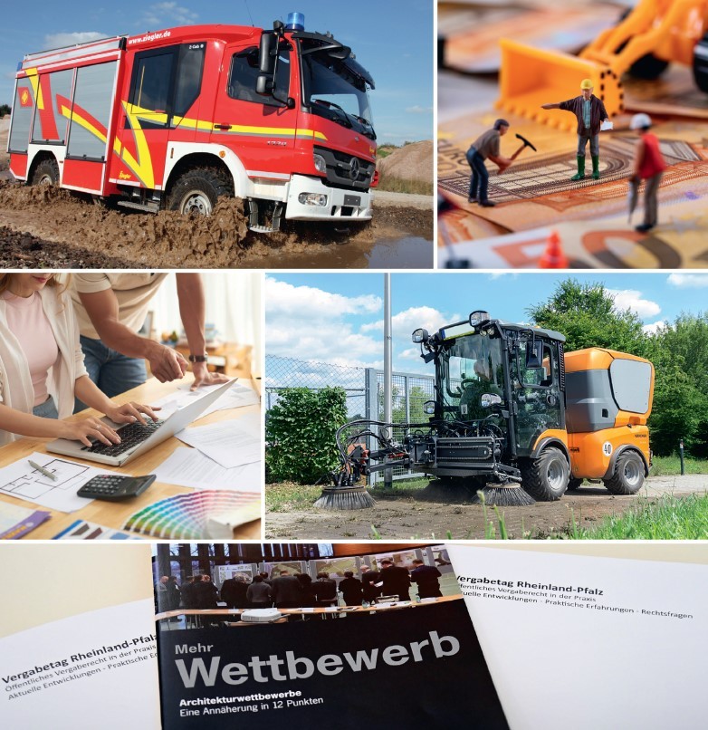 Vielfältig und im Wortsinn auch bunt ist der
Aufgabenbereich von Vergabe und Beschaffung.