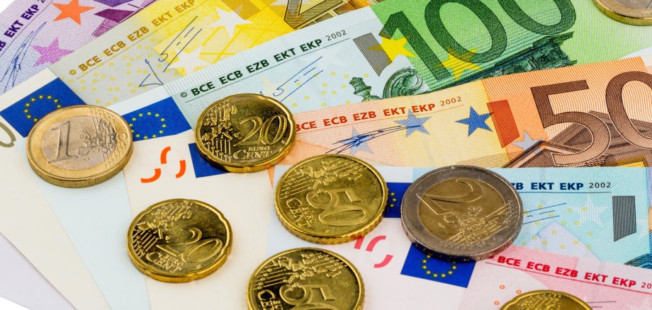 Euronoten und -münzen © Gina Sanders – Fotolia.com