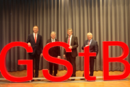Die drei Vorsitzenden des GStB gemeinsam mit Dr. G. Landsberg (DStGB)