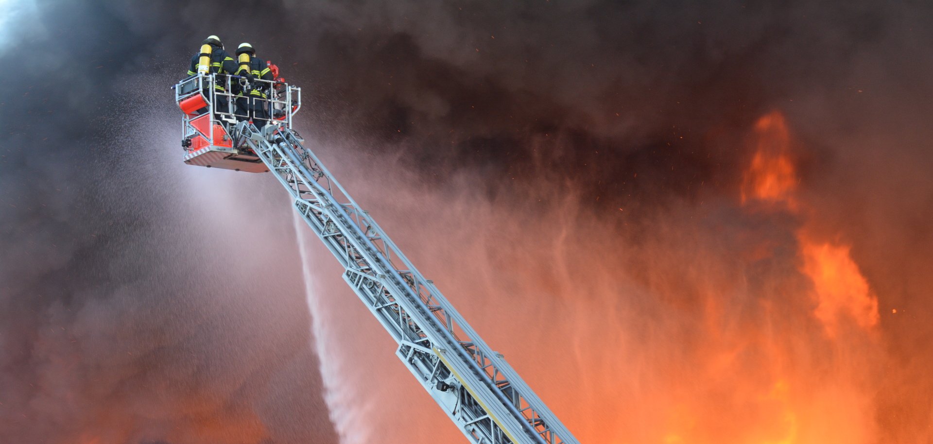 Drehleiter der Feuerwehr