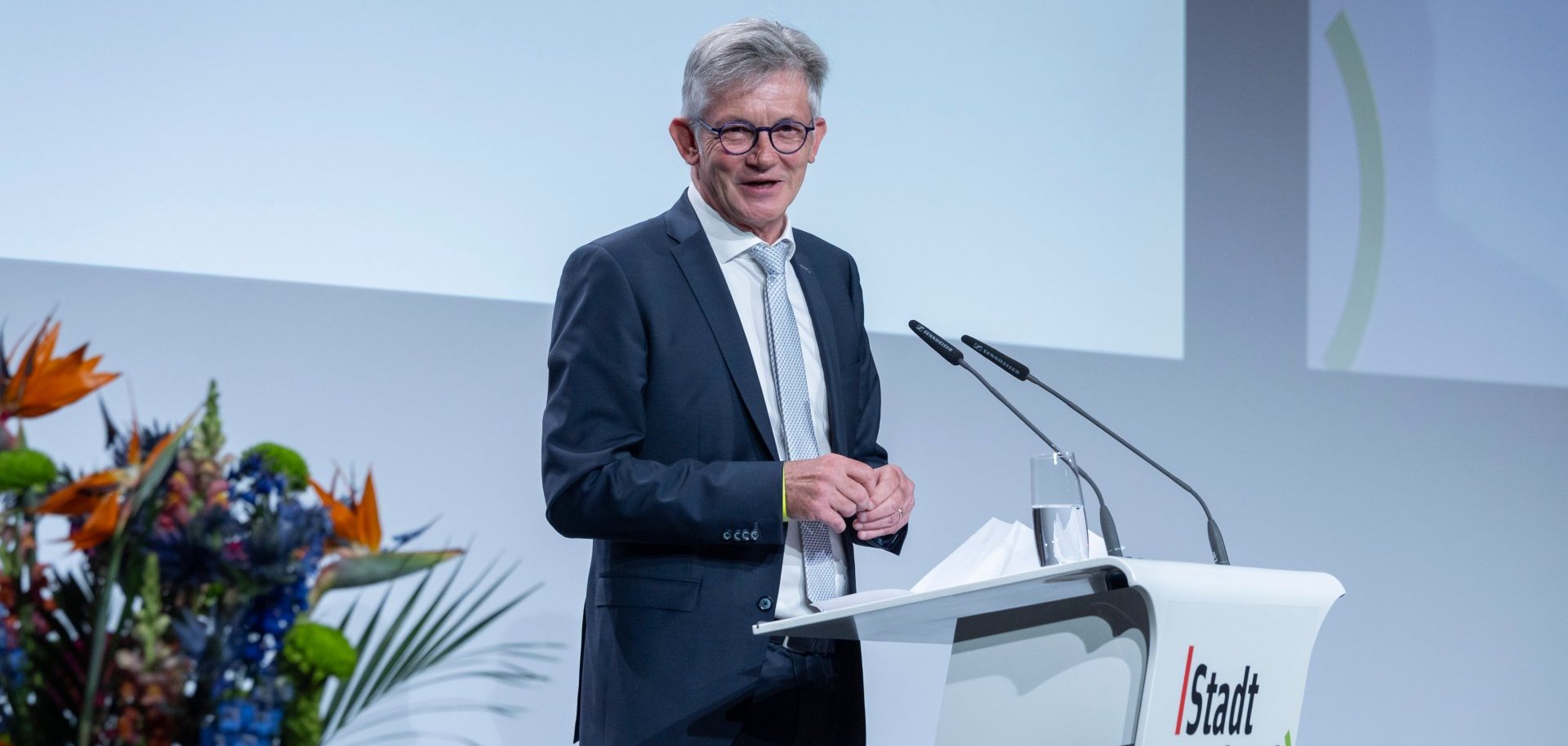Ralph Spiegler am Rednerpult.