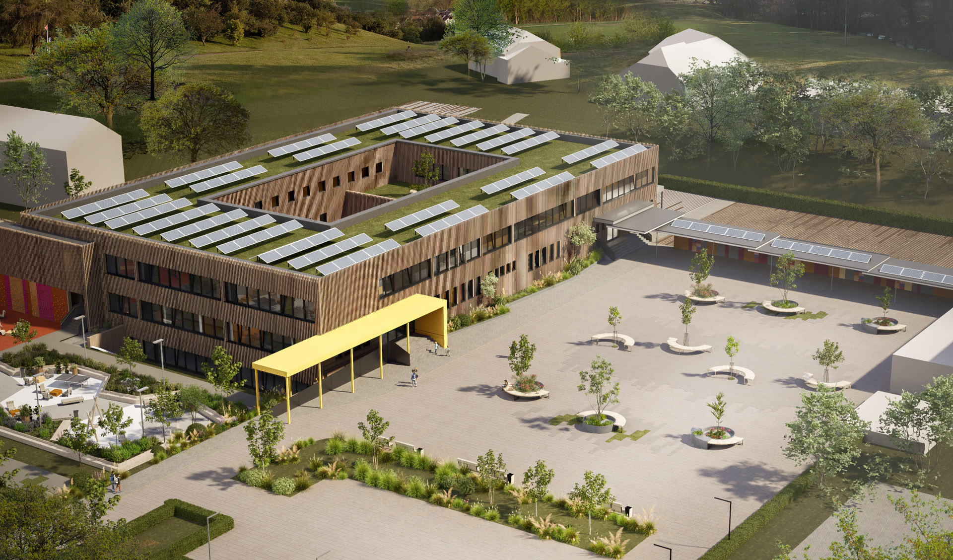 Visualisierung der Grundschule Daleiden in der Verbandsgemeinde (VG) Arzfeld