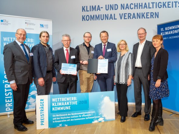 Gewinner aus Rheinland-Pfalz, die Delegation aus Bad Ems bei der Preisvergabe